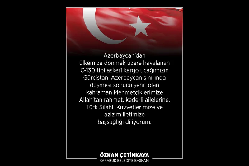 Karabük Belediye Başkanı Çetinkaya