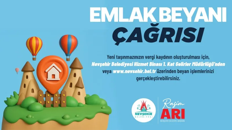 Nevşehir Belediyesi 2026 Emlak Vergisi İçin Vatandaşları Uyardı