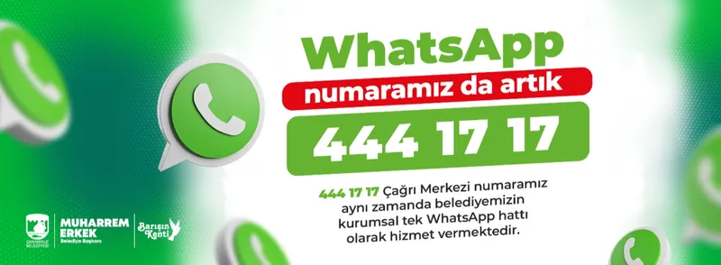 Çanakkale Belediyesi WhatsApp Hattı: 444 17 17