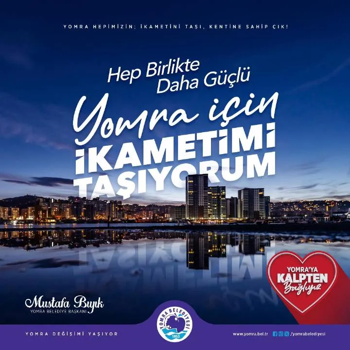 Yomra Belediyesi, Nüfus Kaydı Taşıma İçin Vatandaşlarına Çağrı Yaptı