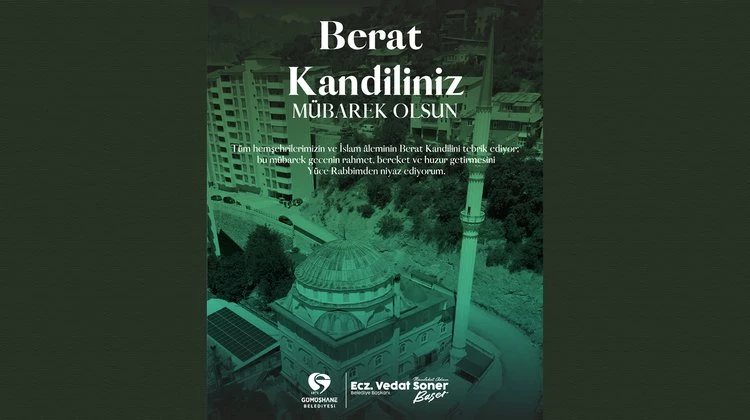 BAŞKANIMIZ, TÜM TÜM HEMŞEHRİLERİMİZİN VE İSLAM ÂLEMİNİN BERAT KANDİLİNİ TEBRİK ETTİ