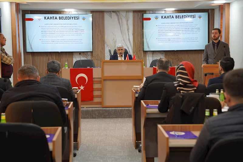 Kâhta Eski Çarşı Kentsel Dönüşüm Projesi Meclis Gündeminde