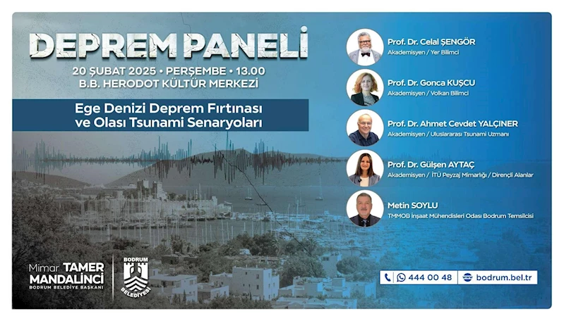 BODRUM BELEDİYESİNDEN DEPREM PANELİ
