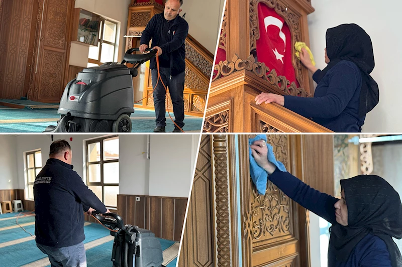 Karabük Belediyesi Ramazan Öncesi Cami Temizlik Çalışmalarına Başladı