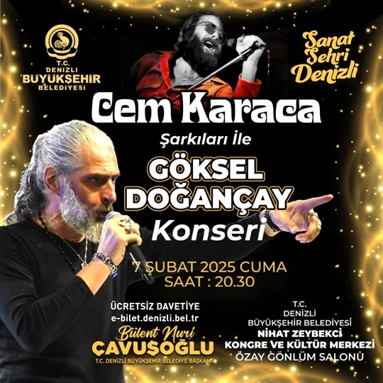 Denizli Büyükşehir’den Cem Karaca anısına konser