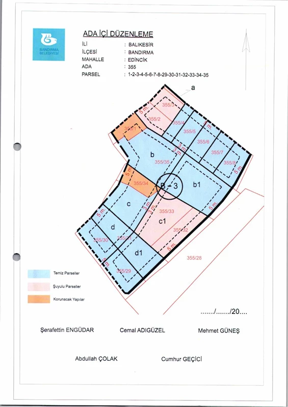 Edincik Mahallesi 355 Ada İçi Düzenlemesi