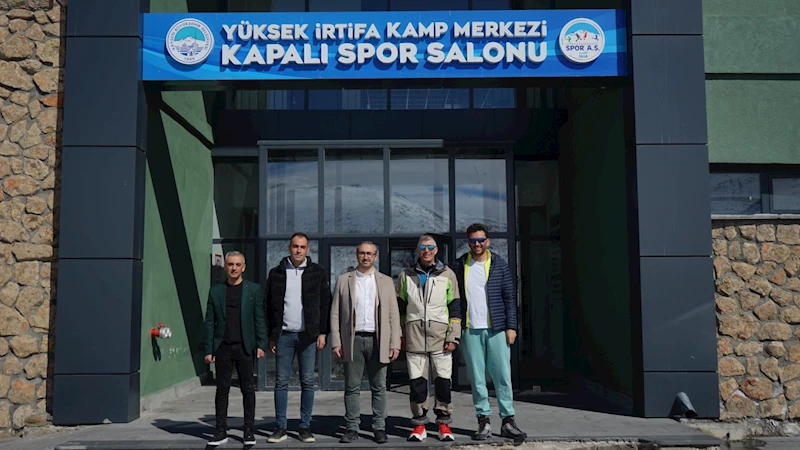 İngiliz Acente, Erciyes Yüksek İrtifa Kamp Merkezi’nde İncelemelerde Bulundu