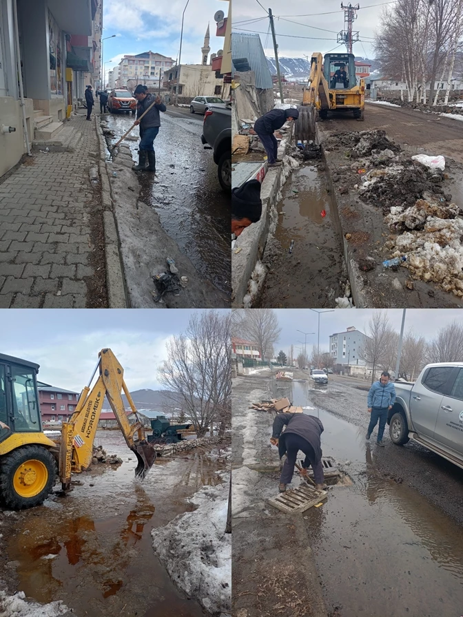 FEN İŞLERİ MÜDÜRLÜĞÜ EKİPLERİ, SU VE SEL BASKINLARINA KARŞI ÖNLEMLERİNİ ALDI