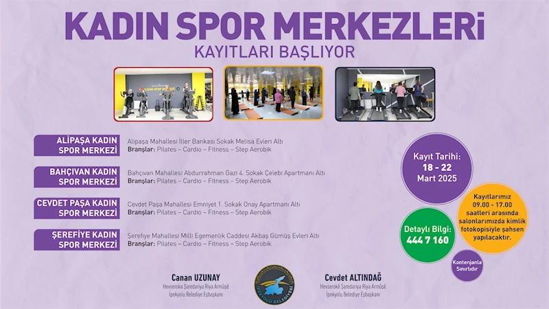 İpekyolu Belediyesi Kadın Spor Merkezlerini Yeniden Açıyor.