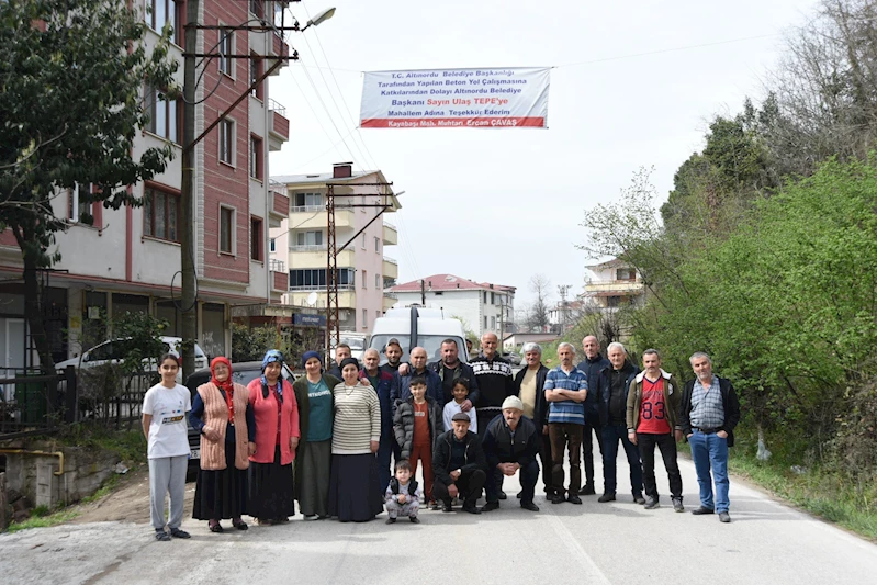 50 yıllık yol hayallerini Altınordu Belediyesi gerçekleştirdi