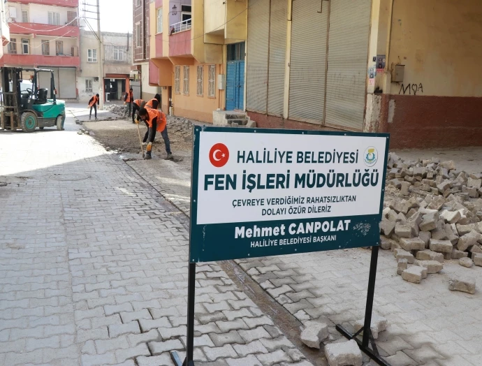 HALİLİYE BELEDİYESİ’NDEN DEVTEYŞTİ MAHALLESİNDE ÜSTYAPI HAMLESİ