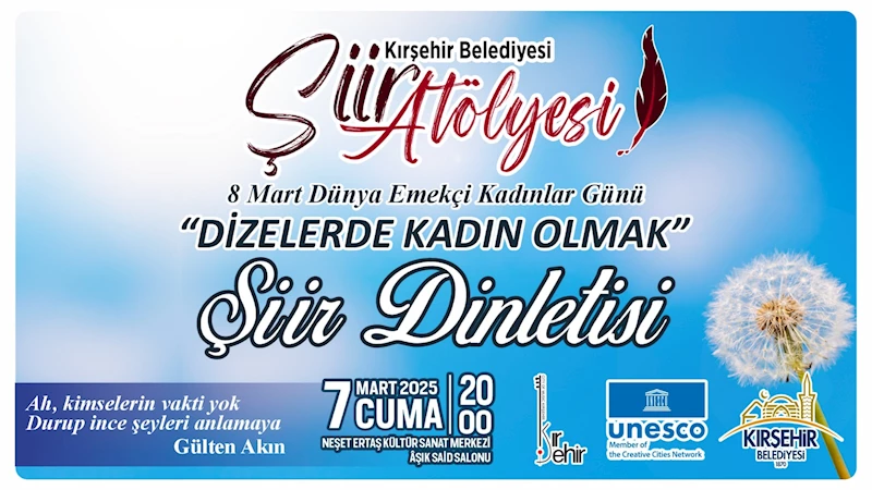 KIRŞEHİR BELEDİYESİ ŞİİR ATÖLYESİ