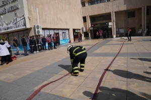 Diyarbakır Büyükşehir Belediyesi binasında yangın tatbikatı