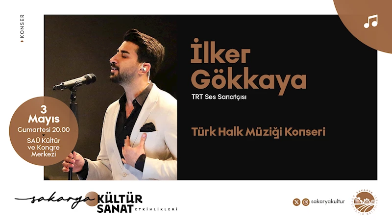 Büyükşehir’in Mayıs etkinlikleri İlker Gökkaya konseriyle başlıyor