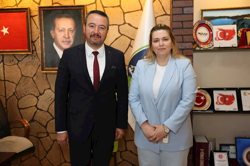 Kanal 3 Program Müdürü Berna Türksoy’dan Başkan Öztaş’a Ziyaret