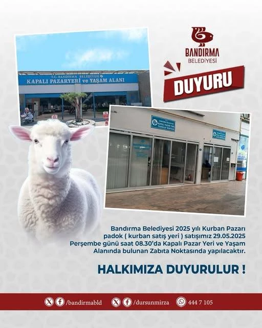 DUYURU | Kurban Pazarı Padok Satışı