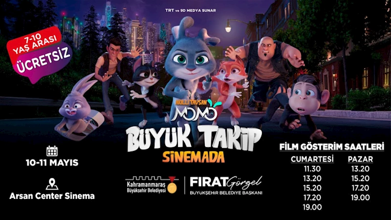 Büyükşehir, “Akıllı Tavşan Momo” Filmini Minik İzleyicilerle Buluşturuyor
