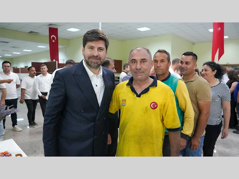 BAŞKAN ALİ BOLTAÇ, BELEDİYE PERSONELİYLE BAYRAMLAŞTI