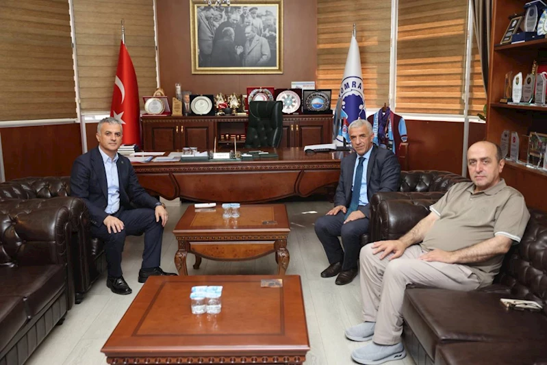 ÇAYKARA BELEDİYE BAŞKANI BAŞKANIMIZI MAKAMINDA ZİYARET ETTİ