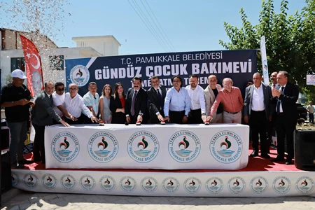 PAMUKKALE BELEDİYESİ DEV PROJELERİNE GÜNDÜZ ÇOCUK BAKIMEVİ İLE BAŞLADI