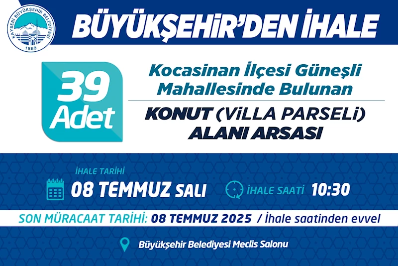 Büyükşehir’den İhale