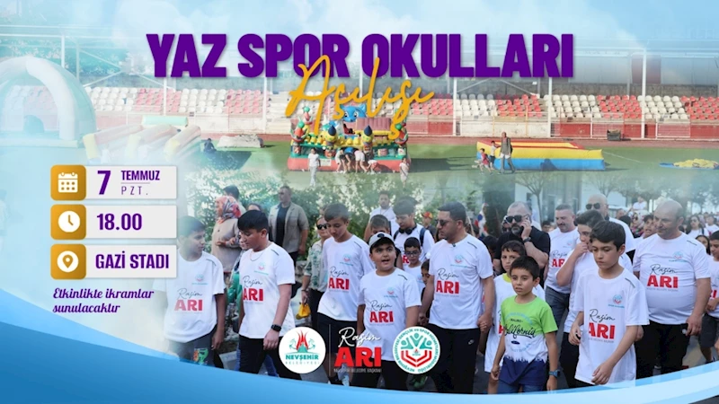 Nevşehir Belediyesi Yaz Spor Okullarımız Pazartesi Günü Açılıyor