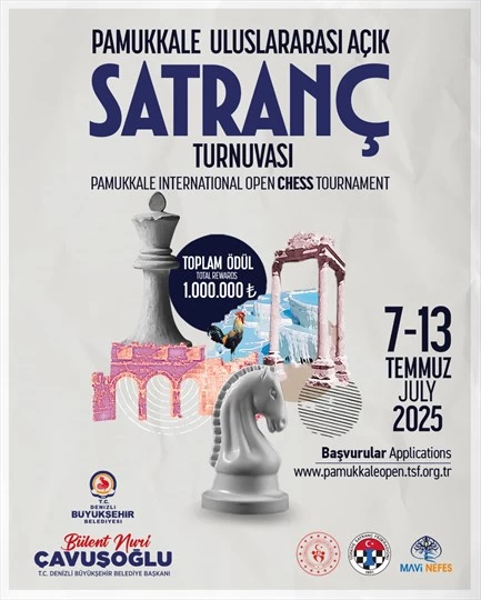 Satrancın kalbi Denizli’de atacak
