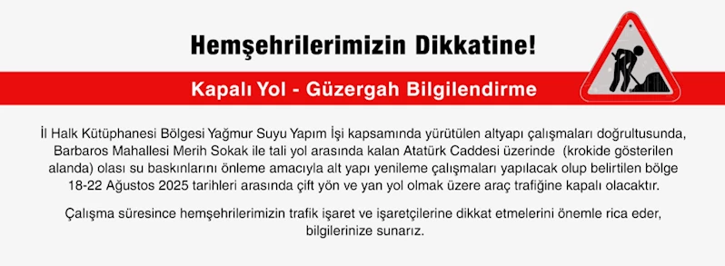 Kapalı Yol Bilgilendirme