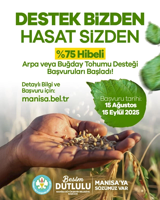 Manisa Büyükşehir Belediyesi’nden Üreticilere Büyük Destek