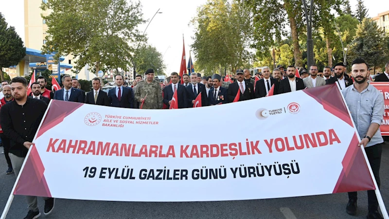 Kahramanmaraş’ta Gaziler Günü Kortej Yürüyüşü Gerçekleştirildi