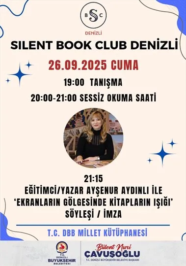 Denizli Büyükşehir’den kitapseverlere özel buluşma
