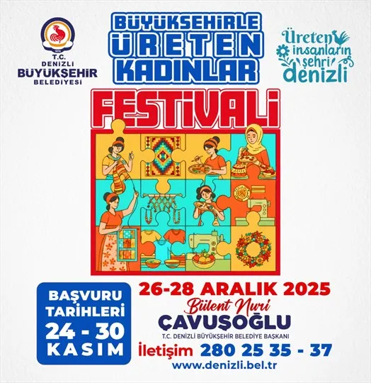 “Büyükşehirle Üreten Kadınlar Festivali” için geri sayım başladı