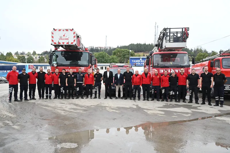 -BAŞKAN BAKKALCIOĞLU PERSONELİN İTFAİYE HAFTASI’NI KUTLADI