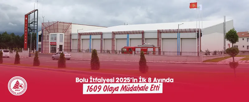 Bolu İtfaiyesi 2025’in İlk 8 Ayında 1609 Olaya Müdahale Etti