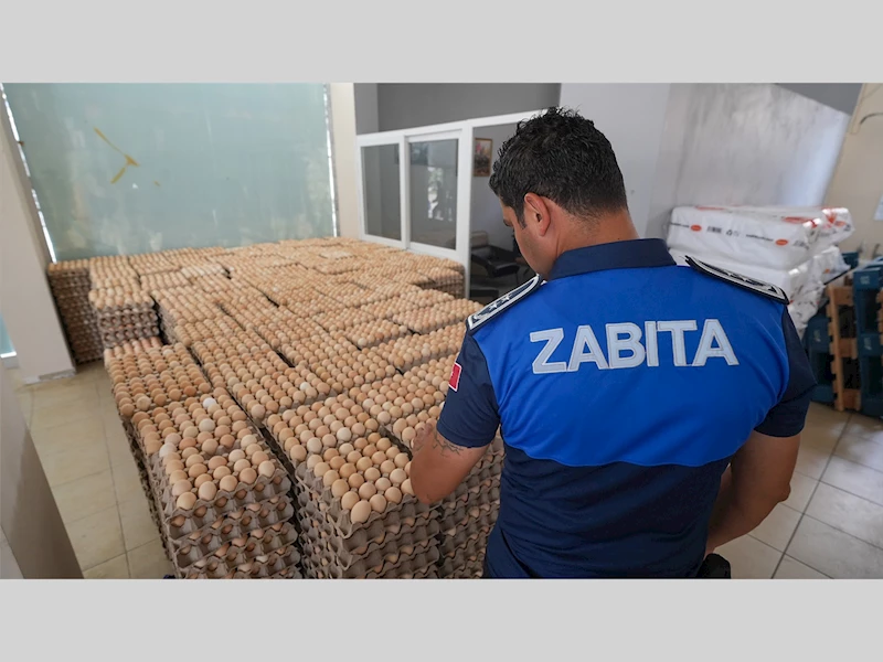 TARSUS BELEDİYESİ ZABITASINDAN HALK SAĞLIĞINI KORUYAN OPERASYON: ALTMIŞ BİN BOZUK YUMURTAYA EL KONULDU